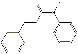 N,3-ジフェニル-N-メチルアクリルアミド 化学構造式
