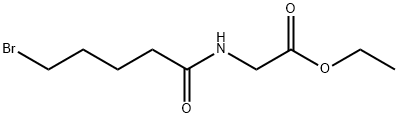 乙基 2-(5-溴戊酰氨基)醋酸盐,33860-02-5,结构式