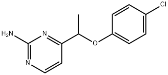 4-(1-(4-chlorophenoxy)ethyl)pyrimidin-2-amine Structure