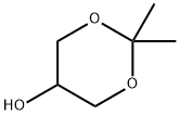 2,2-ジメチル-1,3-ジオキサン-5-オール 化学構造式
