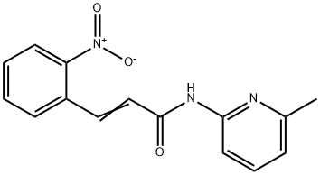 (E)-N-(6-methylpyridin-2-yl)-3-(2-nitrophenyl)prop-2-enamide Structure