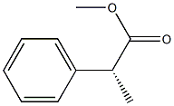 (2R)-2-フェニルプロパン酸メチル 化学構造式