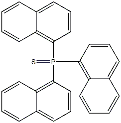 Phosphine sulfide,tri-1-naphthalenyl- 结构式