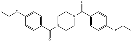 [4-(4-ethoxybenzoyl)piperazin-1-yl]-(4-ethoxyphenyl)methanone 结构式