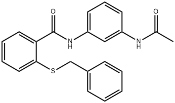 N-[3-(acetylamino)phenyl]-2-(benzylsulfanyl)benzamide Structure