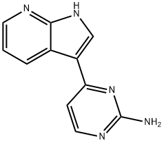 4-(1H-PYRROLO[2,3-B]PYRIDIN-3-YL)PYRIMIDIN-2-AMINE Struktur