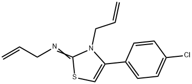 (Z)-N,3-diallyl-4-(4-chlorophenyl)thiazol-2(3H)-imine Structure