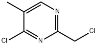 4-Chloro-2-chloromethyl-5-methyl-pyrimidine Struktur