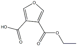 3,4-呋喃二甲酸单乙酯 结构式
