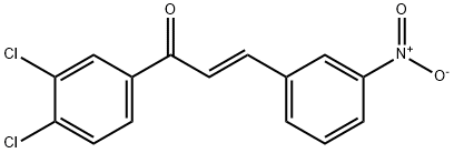 (2E)-1-(3,4-dichlorophenyl)-3-(3-nitrophenyl)prop-2-en-1-one,345626-05-3,结构式