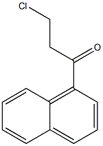 1-Propanone, 3-chloro-1-(1-naphthalenyl)-,345949-37-3,结构式