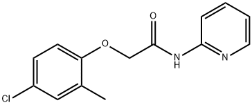 2-(4-chloro-2-methylphenoxy)-N-(2-pyridinyl)acetamide 化学構造式