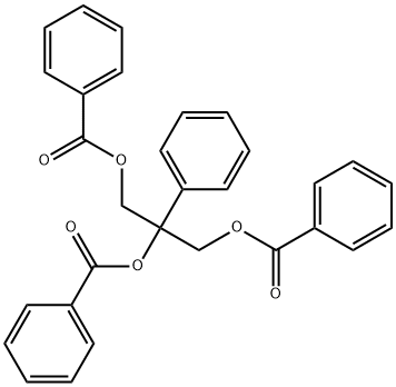 (2,3-dibenzoyloxy-2-phenyl-propyl) benzoate Structure