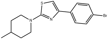 4-(4-bromophenyl)-2-(4-methylpiperidin-1-yl)-1,3-thiazole Struktur