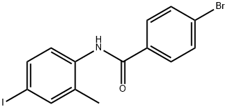 4-bromo-N-(4-iodo-2-methylphenyl)benzamide,346663-86-3,结构式