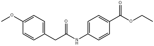 ethyl 4-{[(4-methoxyphenyl)acetyl]amino}benzoate Structure