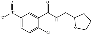 2-chloro-5-nitro-N-(tetrahydrofuran-2-ylmethyl)benzamide Structure