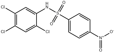 4-nitro-N-(2,4,5-trichlorophenyl)benzenesulfonamide Structure