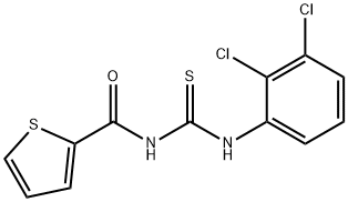 N-{[(2,3-dichlorophenyl)amino]carbonothioyl}-2-thiophenecarboxamide Structure