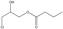 Butanoic acid, 3-chloro-2-hydroxypropyl ester 化学構造式