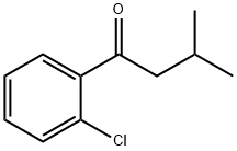 1-(2-氯苯基)-3-甲基-1-丁酮 结构式