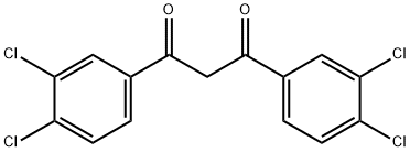 1,3-bis(3,4-dichlorophenyl)propane-1,3-dione Struktur