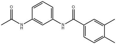 N-(3-acetamidophenyl)-3,4-dimethylbenzamide,349109-41-7,结构式