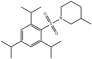 3-methyl-1-[2,4,6-tri(propan-2-yl)phenyl]sulfonylpiperidine Struktur