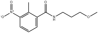 N-(3-methoxypropyl)-2-methyl-3-nitrobenzamide Structure