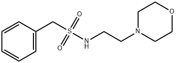 N-(2-morpholin-4-ylethyl)-1-phenylmethanesulfonamide Structure