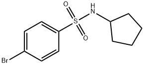 Benzenesulfonamide, 4-bromo-N-cyclopentyl- Structure