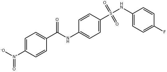 N-(4-{[(4-fluorophenyl)amino]sulfonyl}phenyl)-4-nitrobenzamide Structure
