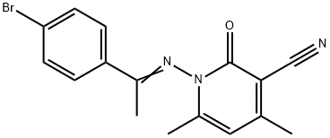 1-{[1-(4-bromophenyl)ethylidene]amino}-4,6-dimethyl-2-oxo-1,2-dihydro-3-pyridinecarbonitrile|