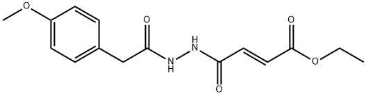 ethyl 4-{2-[(4-methoxyphenyl)acetyl]hydrazino}-4-oxo-2-butenoate|