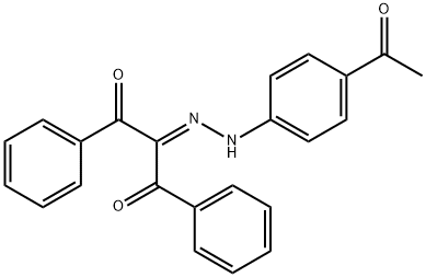 2-[(4-acetylphenyl)hydrazono]-1,3-diphenyl-1,3-propanedione 结构式