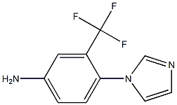 4-imidazol-1-yl-3-(trifluoromethyl)aniline Structure