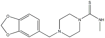 4-(苯并[D][1,3]二氧戊环-5-基甲基)-N-甲基哌嗪-1-甲酰胺,351332-37-1,结构式