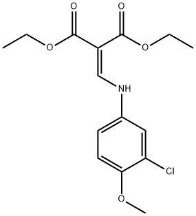 diethyl {[(3-chloro-4-methoxyphenyl)amino]methylidene}propanedioate Structure