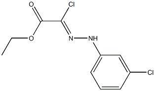 Acetic acid, chloro[(3-chlorophenyl)hydrazono]-, ethyl ester,35229-83-5,结构式