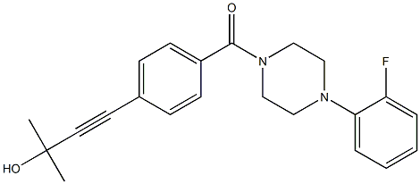 352660-04-9 [4-(2-fluorophenyl)piperazin-1-yl]-[4-(3-hydroxy-3-methylbut-1-ynyl)phenyl]methanone