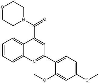 [2-(2,4-dimethoxyphenyl)quinolin-4-yl]-morpholin-4-ylmethanone Structure