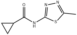 N-(5-methyl-1,3,4-thiadiazol-2-yl)cyclopropanecarboxamide Structure