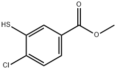 4-Chloro-3-mercapto-benzoic acid methyl ester Struktur