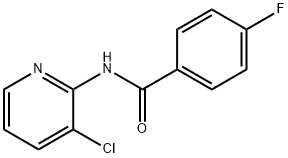 N-(3-chloropyridin-2-yl)-4-fluorobenzamide Struktur