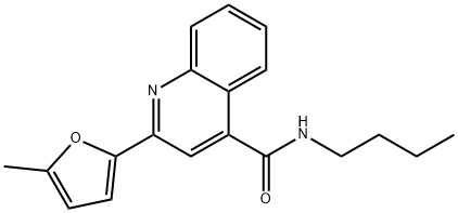 N-butyl-2-(5-methylfuran-2-yl)quinoline-4-carboxamide Structure