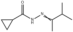 N-[(E)-3-methylbutan-2-ylideneamino]cyclopropanecarboxamide Struktur