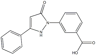 3-(5-oxo-3-phenyl-2,5-dihydro-1H-pyrazol-1-yl)benzoic acid Structure