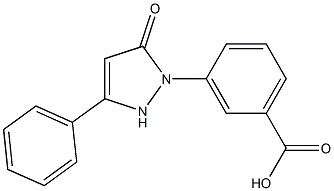 3-(5-oxo-3-phenyl-2,5-dihydro-1H-pyrazol-1-yl)benzoic acid Struktur