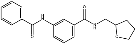 3-(benzoylamino)-N-(tetrahydro-2-furanylmethyl)benzamide Struktur