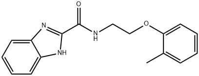 N-[2-(2-methylphenoxy)ethyl]-1H-benzimidazole-2-carboxamide Structure